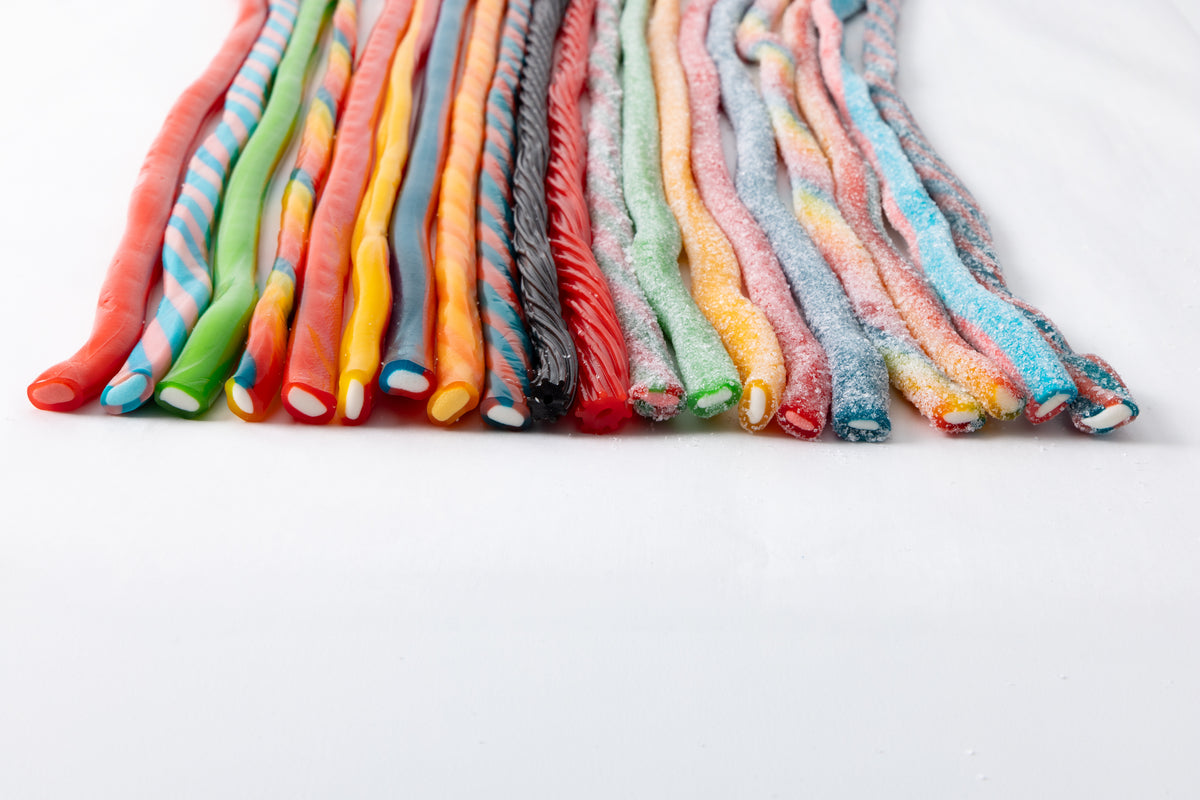 49 Inch Sour Ropes Imported European Gourmet Licorice Ropes | ROP’D – Rop'd Luscious Licorice